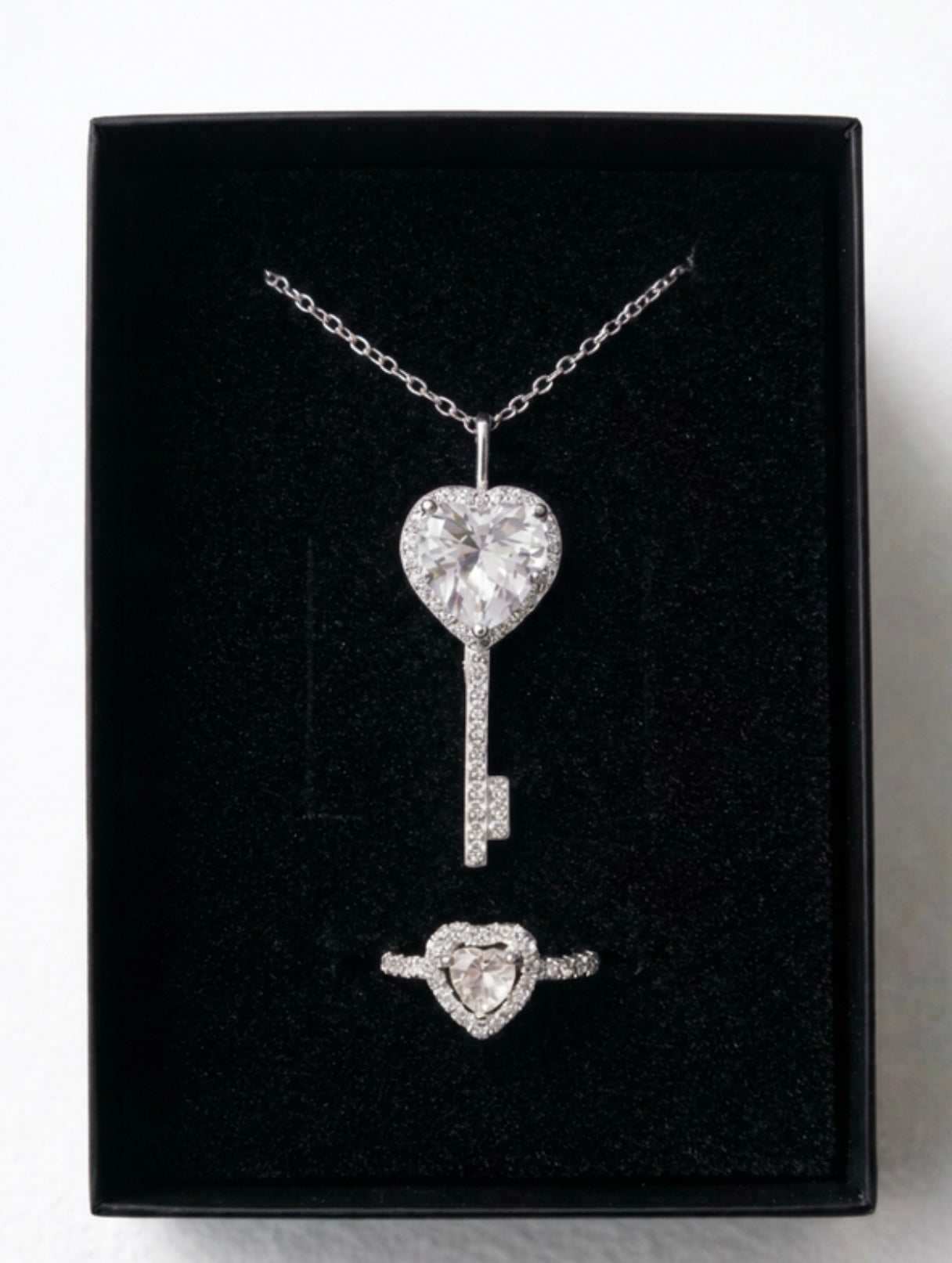 Herz-Schlüssel Schmuckset