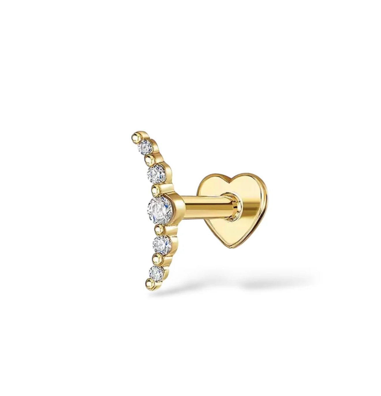 Funkelndes Bogen Piercing